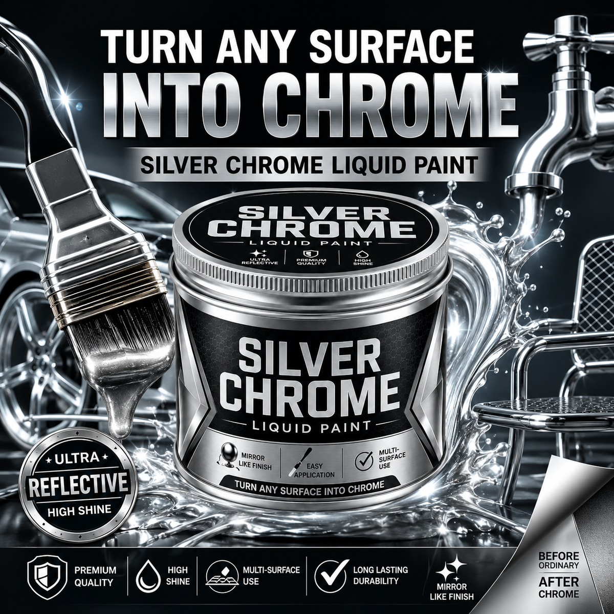 Silver Reflect Paint ✨