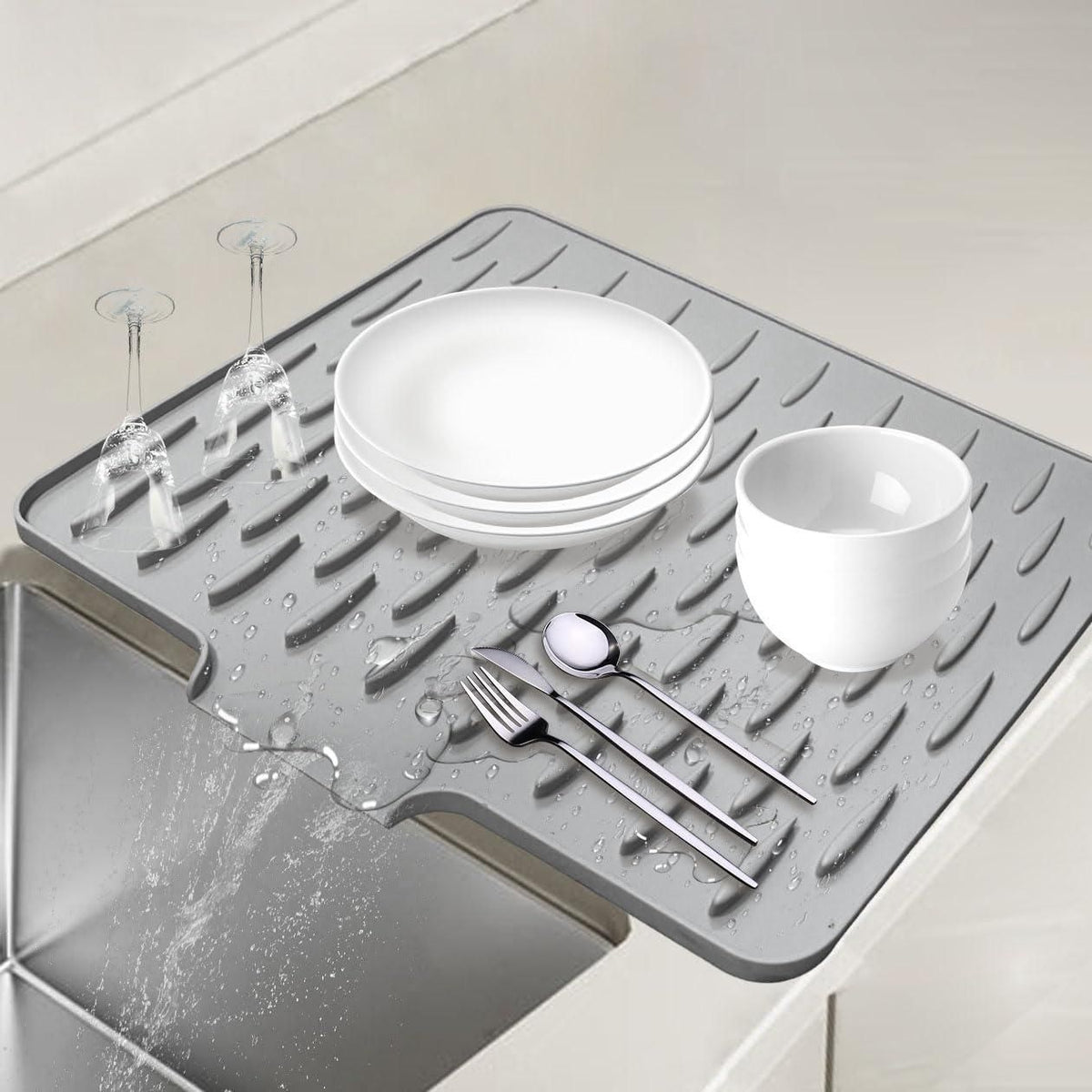 Silicone Dish Drying Mat for Kitchen
