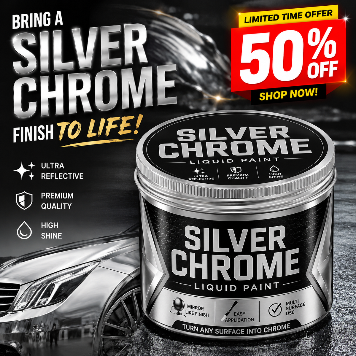 Silver Reflect Paint ✨