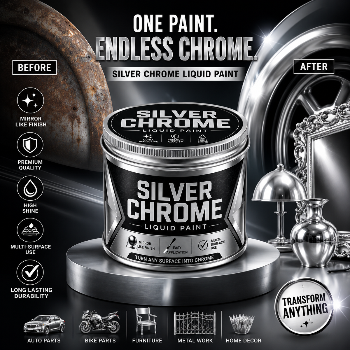 Silver Reflect Paint ✨