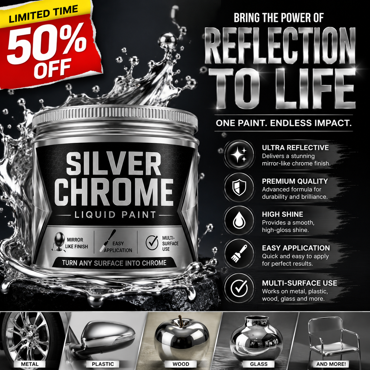 Silver Reflect Paint ✨