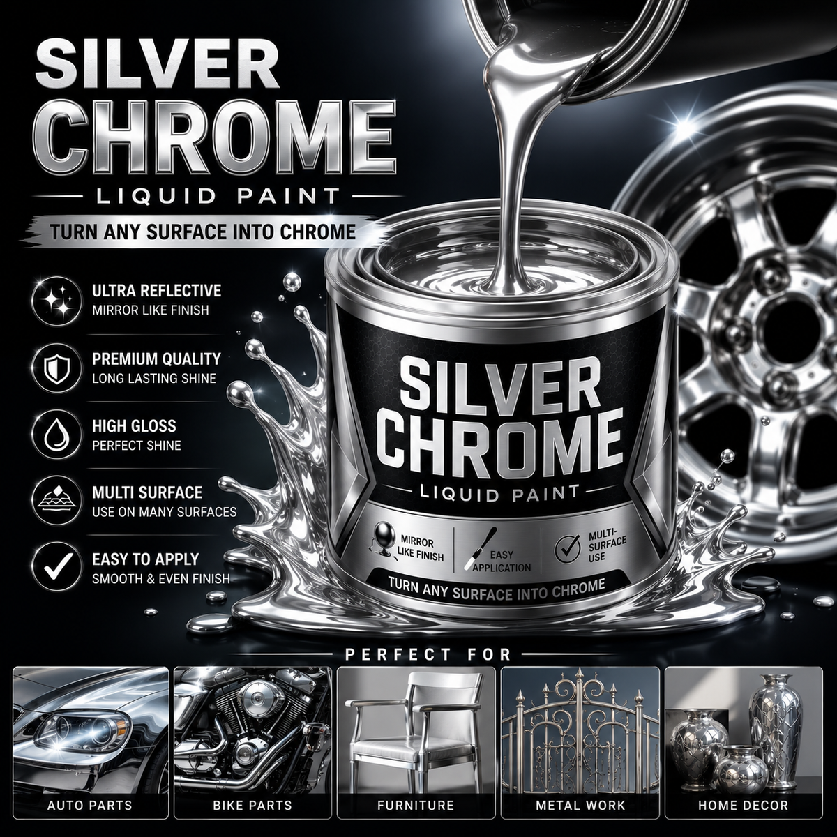 Silver Reflect Paint ✨