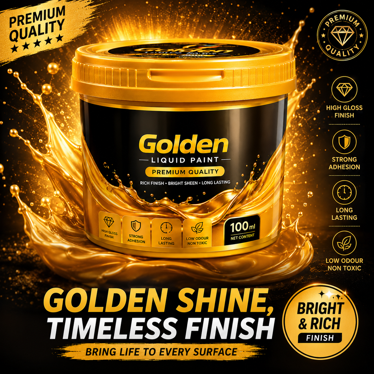 ✨Golden Paint Tub✨