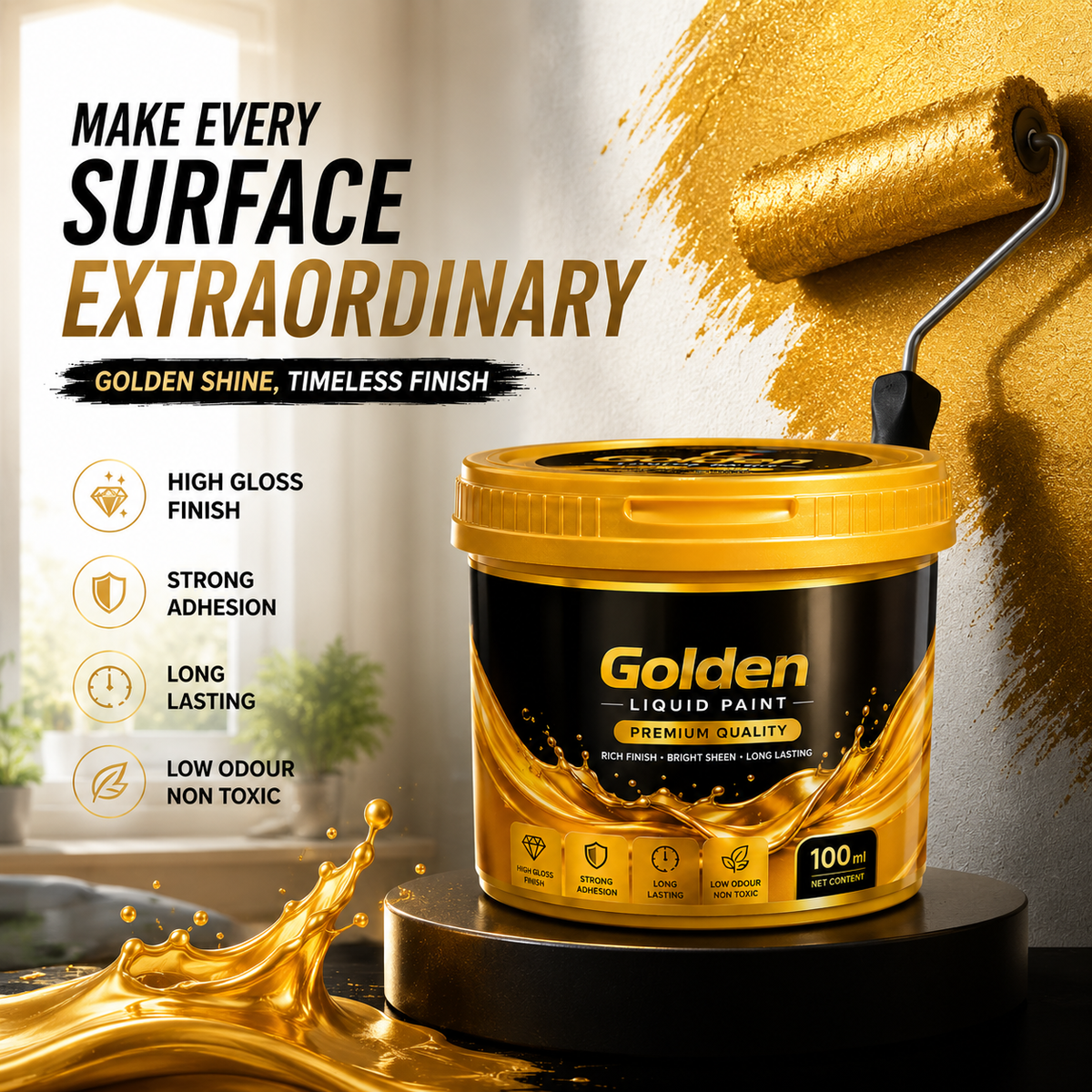 ✨Golden Paint Tub✨