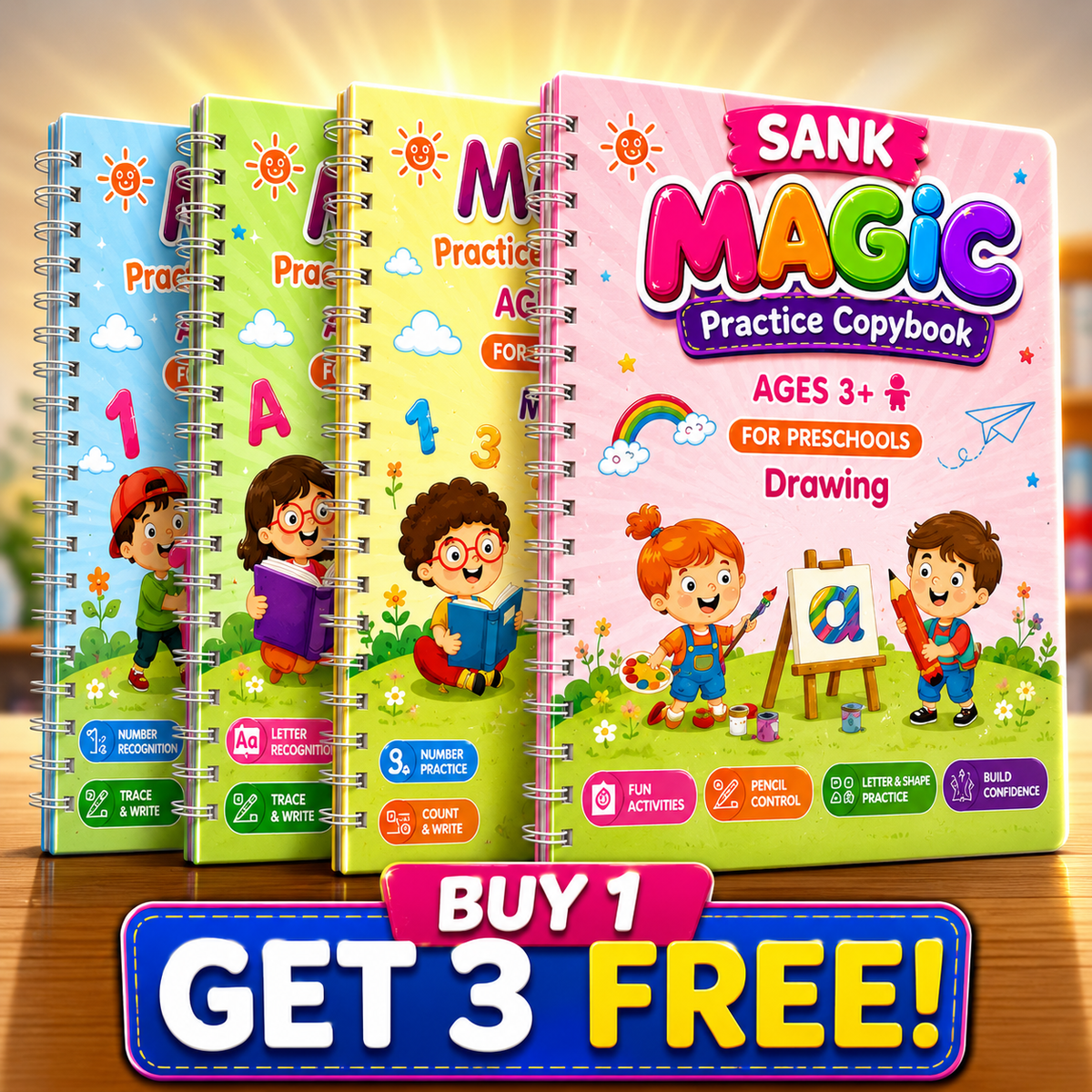 Magic Practice Book  💫BUY 1 GET 3 FREE🔥