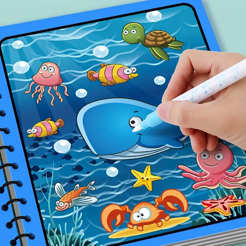 Reusable Magic Water Books 🔥 Pack of 4 ⭐